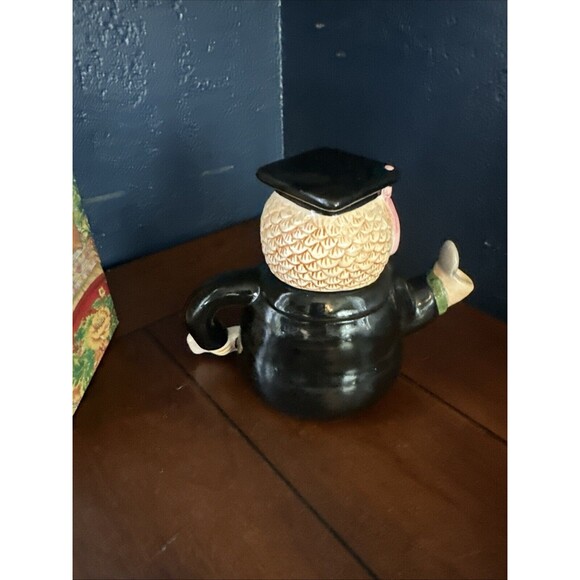 Heritage Mint LTD Collectible Ceramic Wise Owl Decorative Tea Pot VTG - Picture 2 of 7